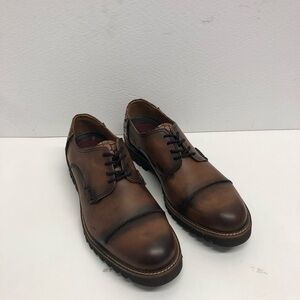 Sabatter shoes leather casual cognac thick sole